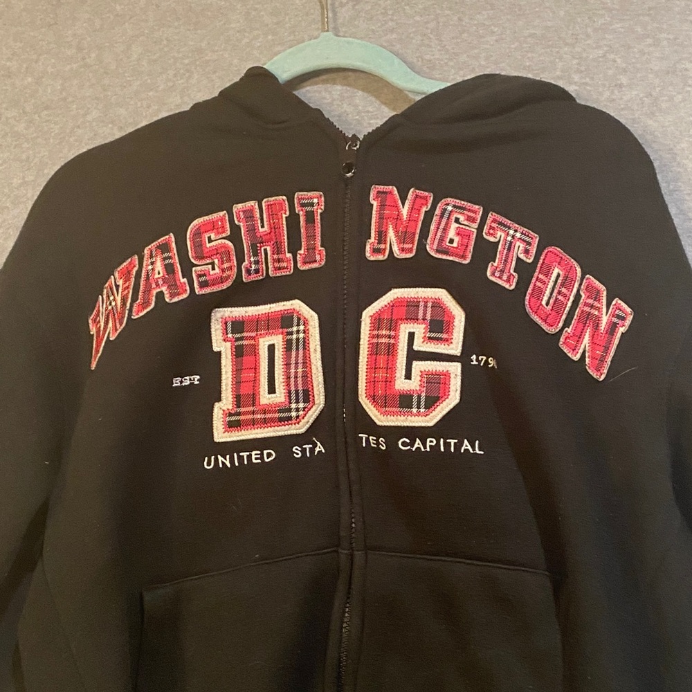 Washington DC zip up sweatshirt